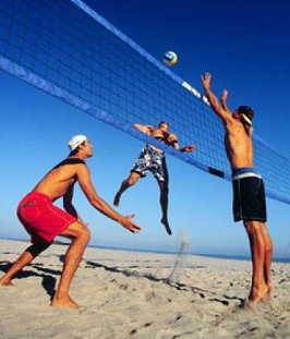 Beach volleyball 02
                              with men
