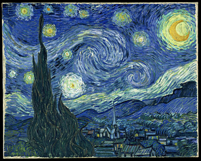 Van Gogh, strahlender
                Nachthimmel