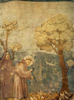 Giotto: Franziskus predigt den Vgeln