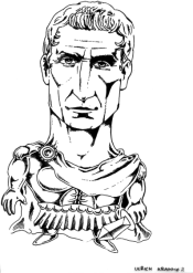 Ulrich Krammer: Caesar-Karikatur, ein
                          Kopf