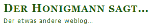 Honigmann-Weblog,
                          Logo