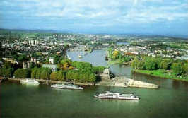 Koblenz, Moselmndung in den Rhein