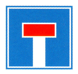 Verkehrszeichen: Hinweissignal Sackgasse