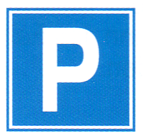 Verkehrszeichen: Hinweissignal Parkplatz