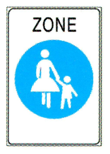 Verkehrszeichen: Vorschriftssignal
                      Fussgngerzone