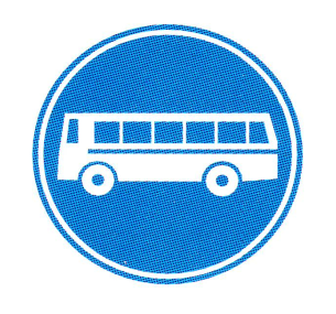 Verkehrszeichen: Vorschriftssignal
                      Busfahrbahn