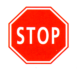 Vortrittsignal / Verkehrszeichen Stop