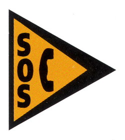 Verkehrszeichen: Wegweiser zur
                      SOS-Notrufsule