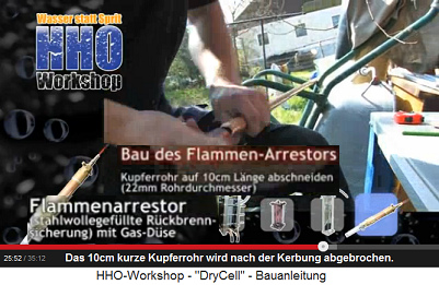 Das 10cm lange Kupferrohrst�ck wird
                          abgebrochen