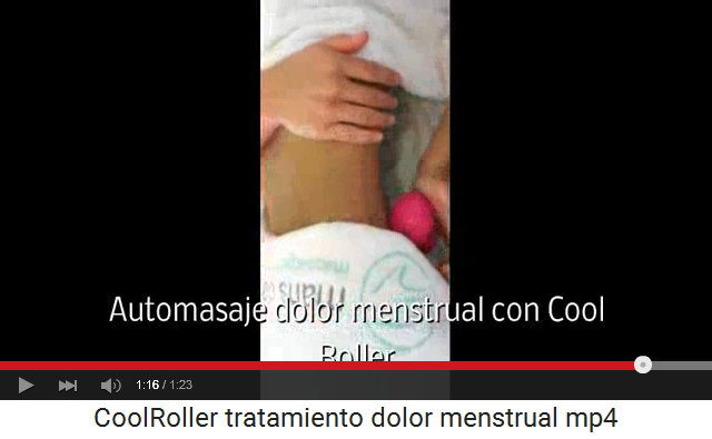 Masaje contra dolor menstrual estimulando y
                    relajando la matriz y los �rganos vecinos con un
                    roller en el sacro 01