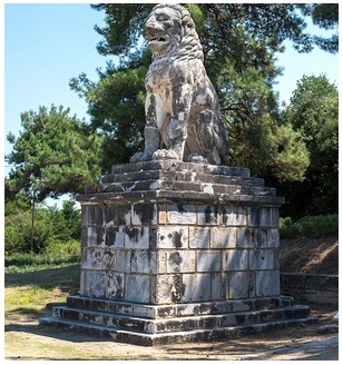 Amphipolis (Nord-Griechenland): L�wendenkmal